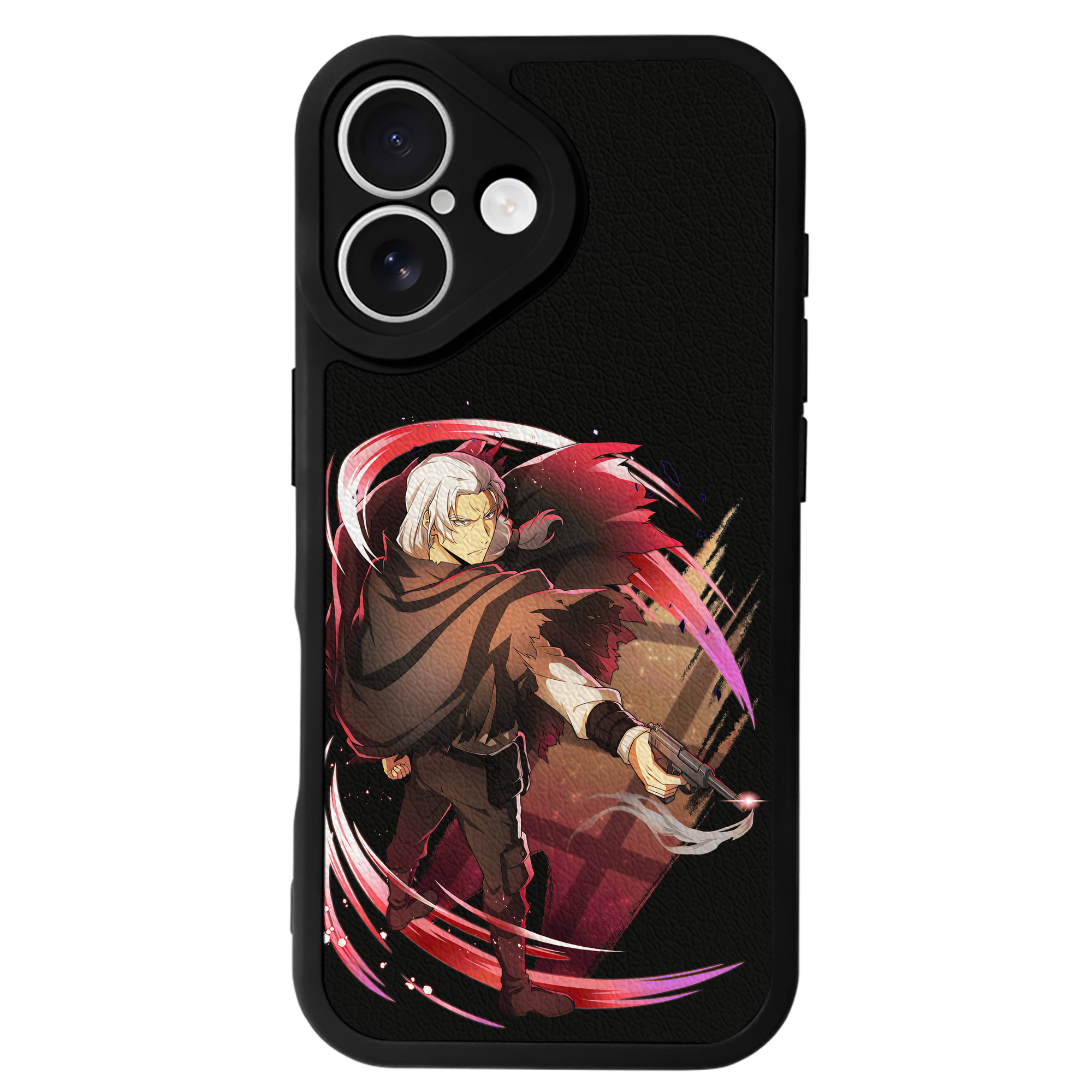 （画像用） 文豪ストレイドッグス Bungo Stray Dogs 【iPhone 16シリーズ対応】シリコンスマホケース（レザー調） 材質：シリコン